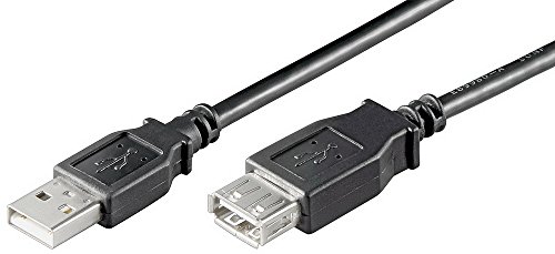 goobay USB 2.0 Verlängerungskabel (A Stecker auf A Buchse) 5m schwarz von goobay