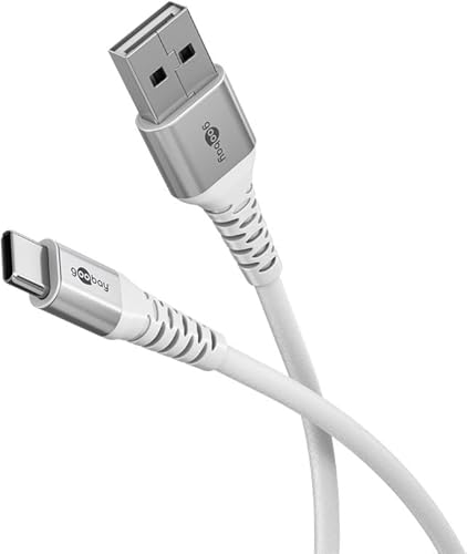 goobay USB-A auf USB-C 60W / 0,5m / Flexibles Textilkabel / 480 Mbits Ladekabel USB C/Supersoft/Samsung, Xiaomi, Google, Nothing Phone USB A auf C Kabel/Stoffkabel/Weiß / 74529 goobay USB-A auf USB-C 60W / 0,5m / Flexibles Textilkabel / 480 Mbits Ladekabel USB C/Supersoft/Samsung, Xiaomi, Google, Nothing Phone USB A auf C Kabel/Stoffkabel/Weiß / 74529 von goobay