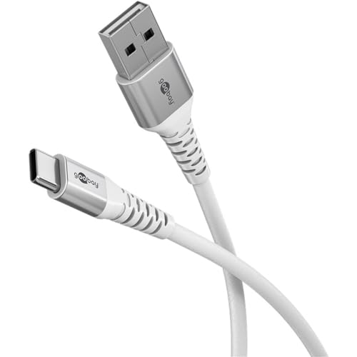 goobay USB-A auf USB-C 60W / 1m / Flexibles Textilkabel / 480 Mbits Ladekabel USB C/Supersoft/Samsung, Xiaomi, Google, Nothing Phone USB A auf C Kabel/Stoffkabel/Weiß / 74530 goobay USB-A auf USB-C 60W / 1m / Flexibles Textilkabel / 480 Mbits Ladekabel USB C/Supersoft/Samsung, Xiaomi, Google, Nothing Phone USB A auf C Kabel/Stoffkabel/Weiß / 74530 von goobay