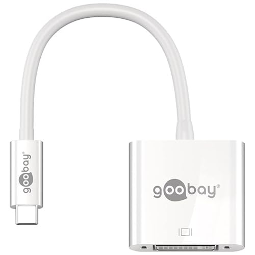 goobay USB-C-Adapter DVI, weiß von goobay