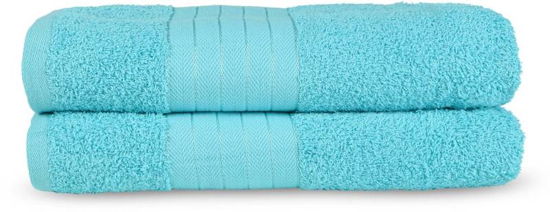good morning Badetuch Uni Towels, Frottee (2-St), Baumwolle, Walkfrottee, Bordüre, 500 GSM, Einfarbig, ohne Aufhängung von good morning