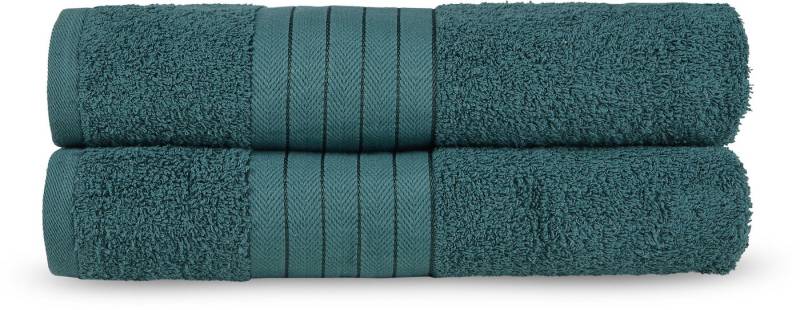 good morning Badetücher Uni, Frottee (Set, 2-St), Baumwolle, Walkfrottee, Bordüre, 500 GSM, Einfarbig, Ohne Aufhängung von good morning