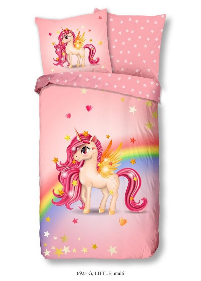 good morning Bettwäsche Renforcé Bettwäsche 135 X 200 cm + 1 x 80 X 80 cm Little bunt, 2 teilig, 135x200, Reißverschluss, Wende, Kind Mädchen, Einhorn, Rosa good morning Bettwäsche Renforcé Bettwäsche 135 X 200 cm + 1 x 80 X 80 cm Little bunt, 2 teilig, 135x200, Reißverschluss, Wende, Kind Mädchen, Einhorn, Rosa von good morning