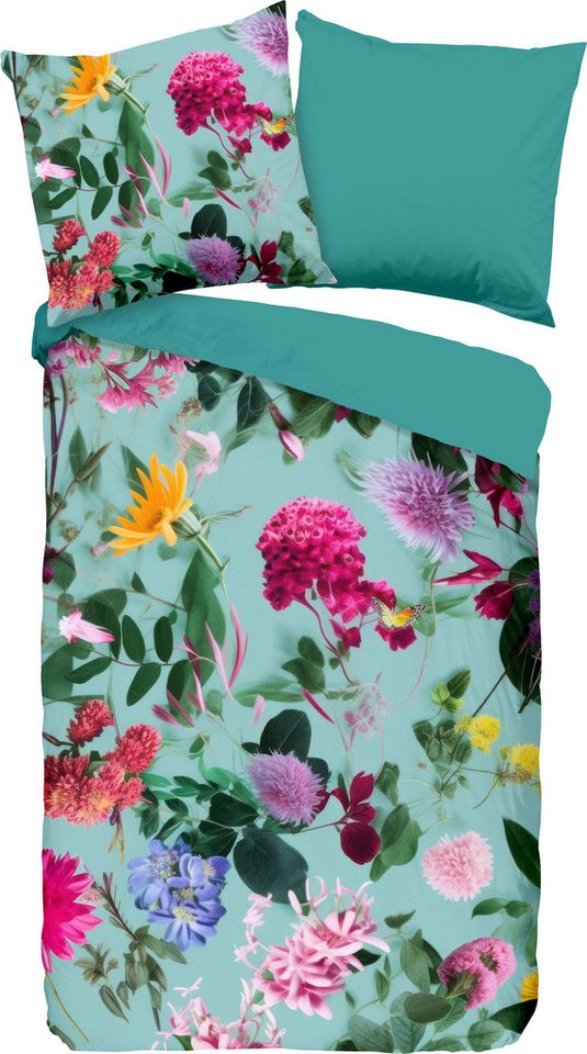 good morning Bettwäsche Wendebettwäsche "Imma", Renforcé, Blumen von good morning