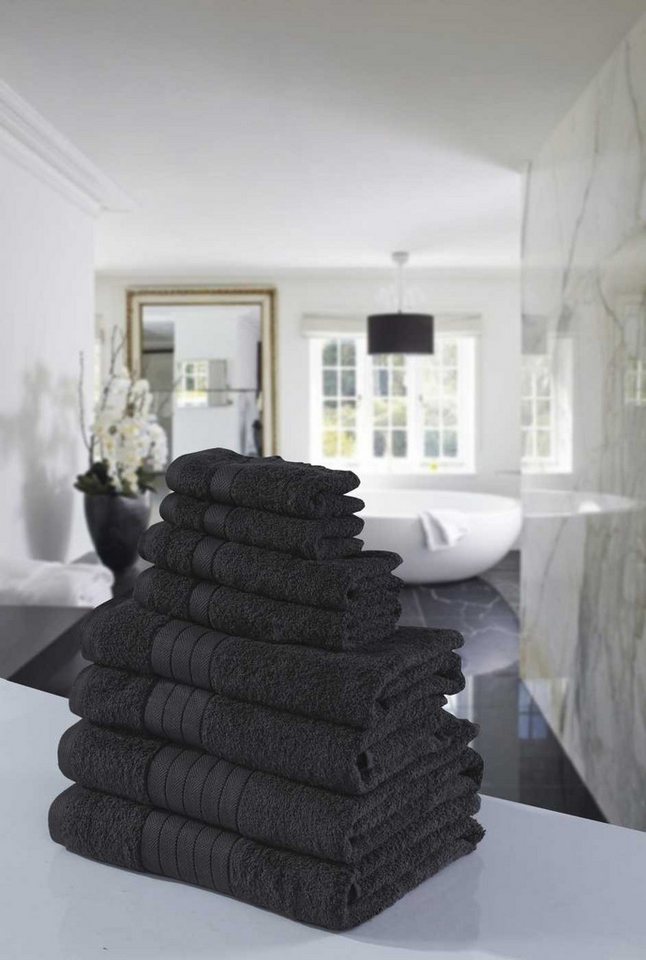 good morning Handtuch Renforcé Frotteeware 2pc 70x140 cm Badetücher
2pc 50x100 cm Handtüche, Baumwolle (4-St), Handtuch Frottetuch von good morning