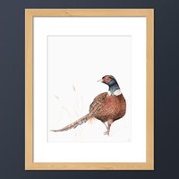 Ringfasan Vogel Kunstdruck von goodgoosegraphics