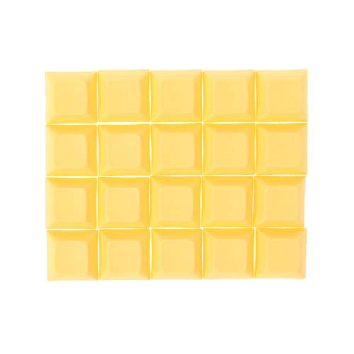 goodluxx PBT Keycaps DSA 1u Blank Printed Keycaps Für Gaming Mechanische Tastatur 1u DSA Keycaps Gelb von goodluxx