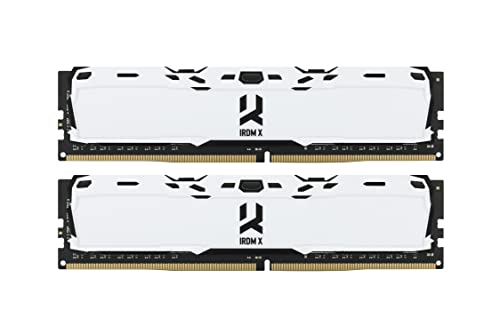 Goodram - IRDM X DDR4 RAM - 2x8GB, 3200MHz CL16, DIMM - Dual/Single Rank - Low Profile Heatspreader - Für Gaming & Alltag - Verbesserte Kühlkörper, die Wärme ableiten - Weiß von GoodRam