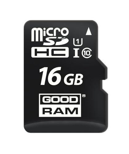 Goodram 16GB M1AA Mikrokarte Hohe Geschwindigkeit Klasse 10 Speicherkarte mit Adapter und UHS-I Schnittstelle Lesegeschwindigkeit bis zu 100 MB/s Schreibgeschwindigkeit ab 10 MB/s 16 GB Goodram 16GB M1AA Mikrokarte Hohe Geschwindigkeit Klasse 10 Speicherkarte mit Adapter und UHS-I Schnittstelle Lesegeschwindigkeit bis zu 100 MB/s Schreibgeschwindigkeit ab 10 MB/s 16 GB von GoodRam