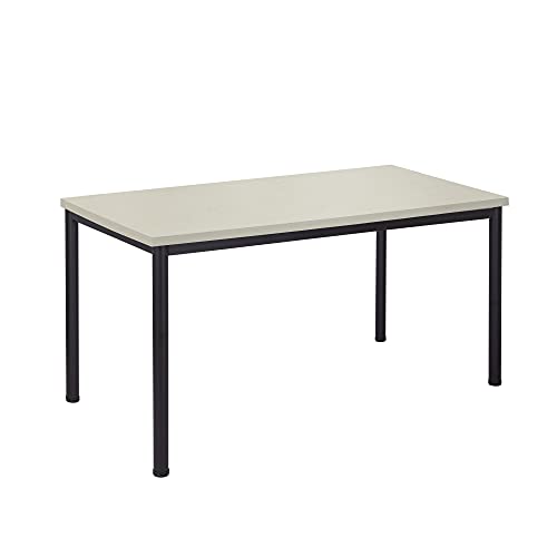 Schreibtisch u. Besprechungstisch mit schwarzem Tischgestell | Konferenztisch Bürotisch Computertisch Mehrzwecktisch Arbeitstisch PC-Tisch Homeoffice-Tisch (ahorn, 160 x 80 x 77,5 cm) von Eigentlich