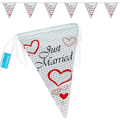 Goodymax® Wimpelkette 10 m Just Married von Goodymax