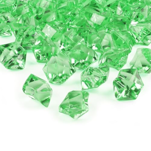Goodymax 50 Kristall-Steine Hellgrün 25 mm - EIS Deko Streudeko Diamanten Tischdeko von Goodymax