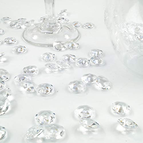 Goodymax Deko-Diamanten 12 mm farblos/klar 100 Stück - Streudeko Deko Steine Kristalle Diamanten von Goodymax