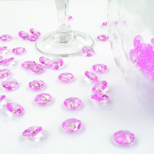 Goodymax Deko-Diamanten 12 mm rosa 100 Stück - Streudeko Deko Steine Kristalle Diamanten von Goodymax