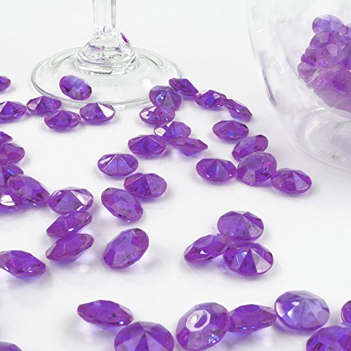 Goodymax Deko-Diamanten 12 mm violett 100 Stück - Streudeko Deko Steine Kristalle Diamanten von Goodymax