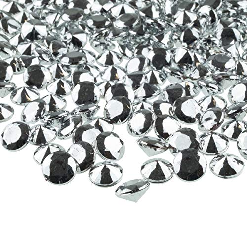 Goodymax® Deko Diamanten 12 mm Silber 100 Stück - Streudeko Deko Steine Kristalle Diamanten von Goodymax
