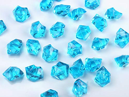 Goodymax 50 Kristall-Steine Türkis 25 mm - EIS Deko Streudeko Diamanten Tischdeko von Goodymax