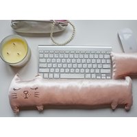 Handgelenk Ruhe Set Tier Für Tastatur Und Mauspad Mousepad Schreibtisch Zubehör Für Frauen Blush Entspannung Kit Katze von goodzyk