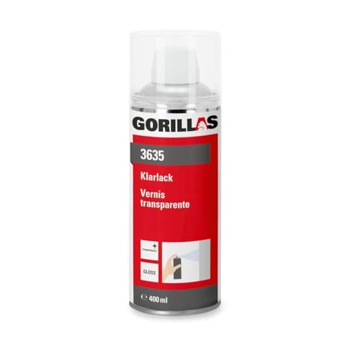 1x gorillas Klarlack 400 ml Matt transparent -Profi-Qualität - witterungsbeständig, schnelltrocknend, einfache Verarbeitung, hohe Ergiebigkeit, Made in Germany 1x gorillas Klarlack 400 ml Matt transparent -Profi-Qualität - witterungsbeständig, schnelltrocknend, einfache Verarbeitung, hohe Ergiebigkeit, Made in Germany von gorillas