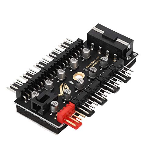 PC Chassis Fan Hub, CPU Cooling Fan Hub, 10 Kanal 4 Pin PWM Set Line Board, CPU Cooler Power Splitter Sockel mit PWM Connection Kabel, geeignet für PC Desktop Computer Motherboard PC Chassis Fan Hub, CPU Cooling Fan Hub, 10 Kanal 4 Pin PWM Set Line Board, CPU Cooler Power Splitter Sockel mit PWM Connection Kabel, geeignet für PC Desktop Computer Motherboard von gostcai
