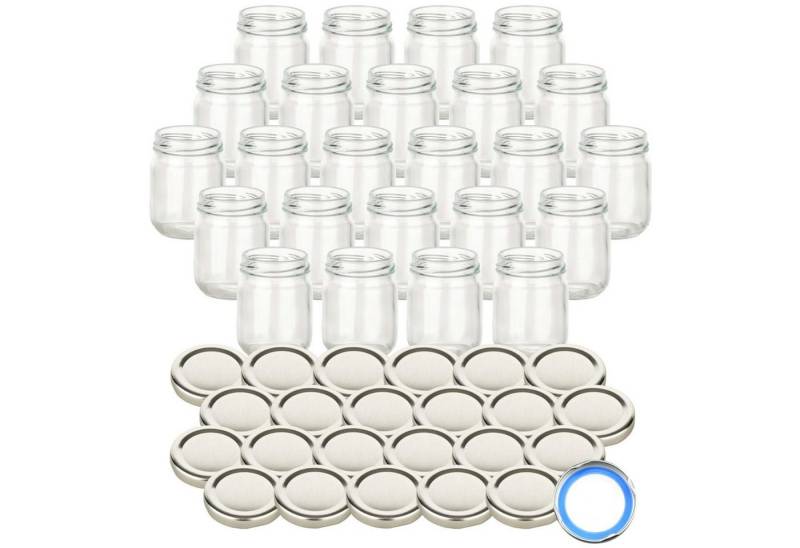gouveo Einmachglas 125 ml Helix mit Schraubdeckel TO 53 - Leere Marmeladengläser, (24-tlg) von gouveo