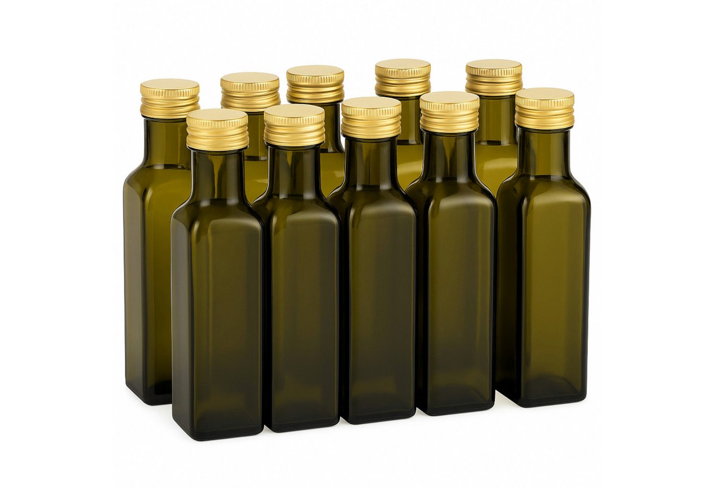 gouveo Trinkflasche Glasflaschen 250 ml Maraska -Antik- mit Schraubdeckel - Flasche 0,25 l, 10er Set, goldfarben gouveo Trinkflasche Glasflaschen 250 ml Maraska -Antik- mit Schraubdeckel - Flasche 0,25 l, 10er Set, goldfarben von gouveo