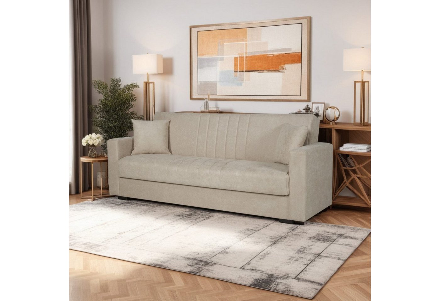 gowoll 3-Sitzer Sofa Bed mit Schlaffunktion und Stauraum Schlafsessel Gästebett, Simple Modern Couch 190 cm Breit mit Relaxfunktion für Wohnzimmer gowoll 3-Sitzer Sofa Bed mit Schlaffunktion und Stauraum Schlafsessel Gästebett, Simple Modern Couch 190 cm Breit mit Relaxfunktion für Wohnzimmer von gowoll