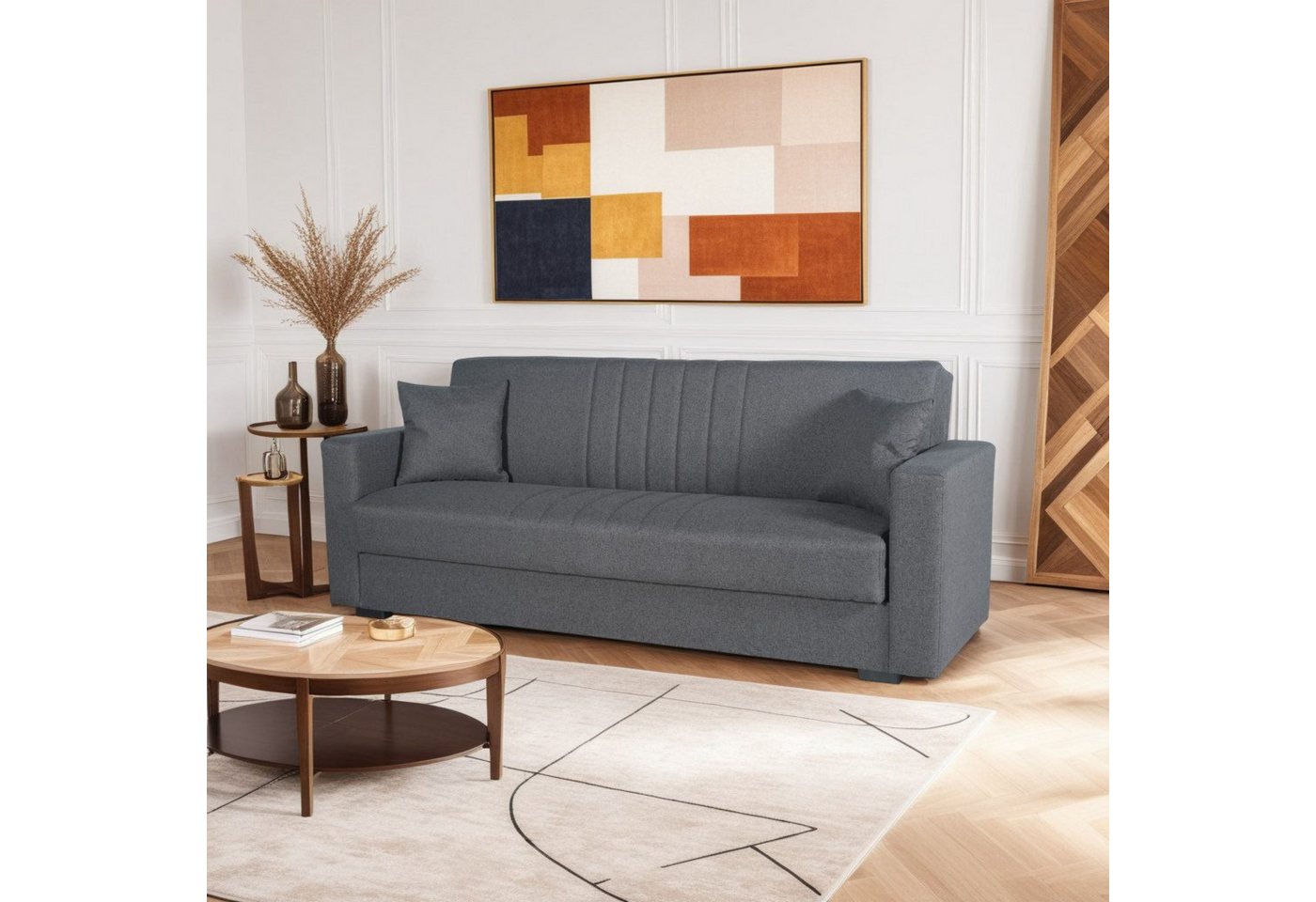 gowoll 3-Sitzer Sofa Bed mit Schlaffunktion und Stauraum Schlafsessel Gästebett, Simple Modern Couch 190 cm Breit mit Relaxfunktion für Wohnzimmer gowoll 3-Sitzer Sofa Bed mit Schlaffunktion und Stauraum Schlafsessel Gästebett, Simple Modern Couch 190 cm Breit mit Relaxfunktion für Wohnzimmer von gowoll