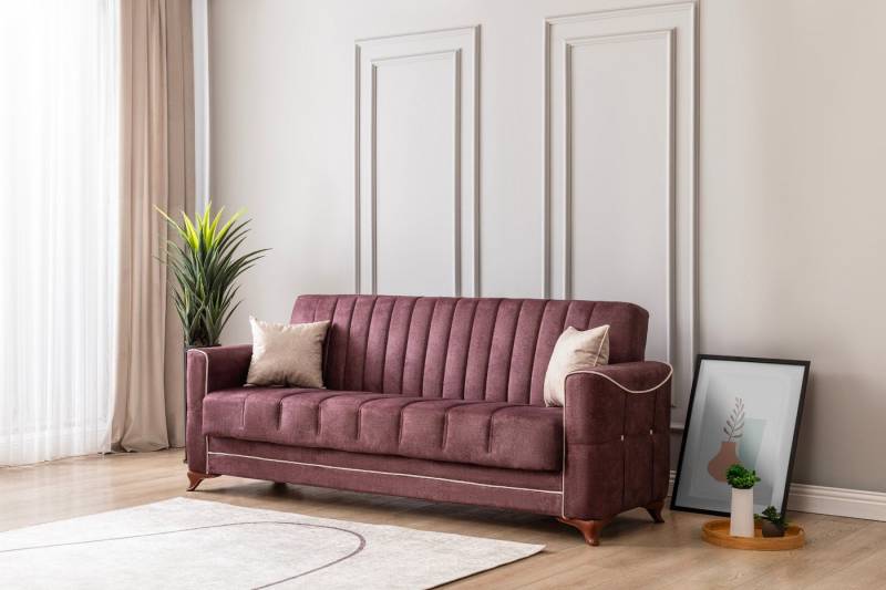 gowoll 3-Sitzer Sofa mit Schlaffunktion und Stauraum Schlafsessel Gästebett von gowoll