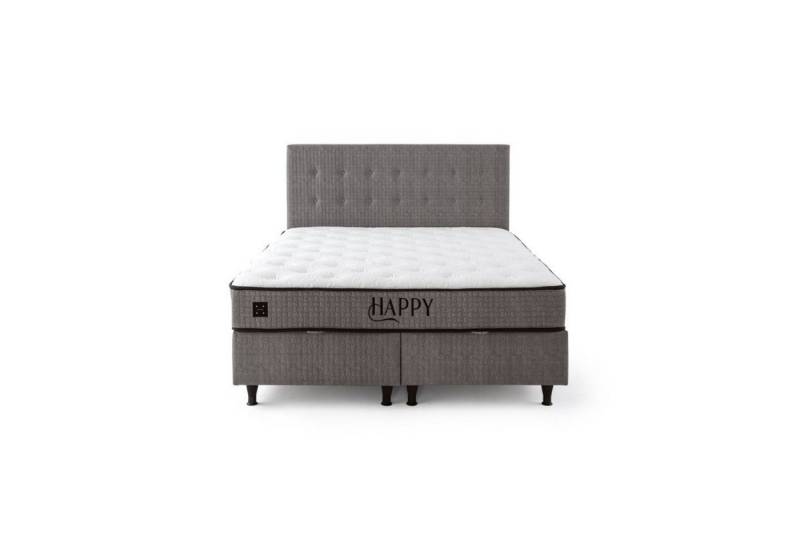 gowoll Boxspringbett Schlafzimmer Set inkl. 24 cm Höhe Matratze Happy (Boxspringbett) von gowoll