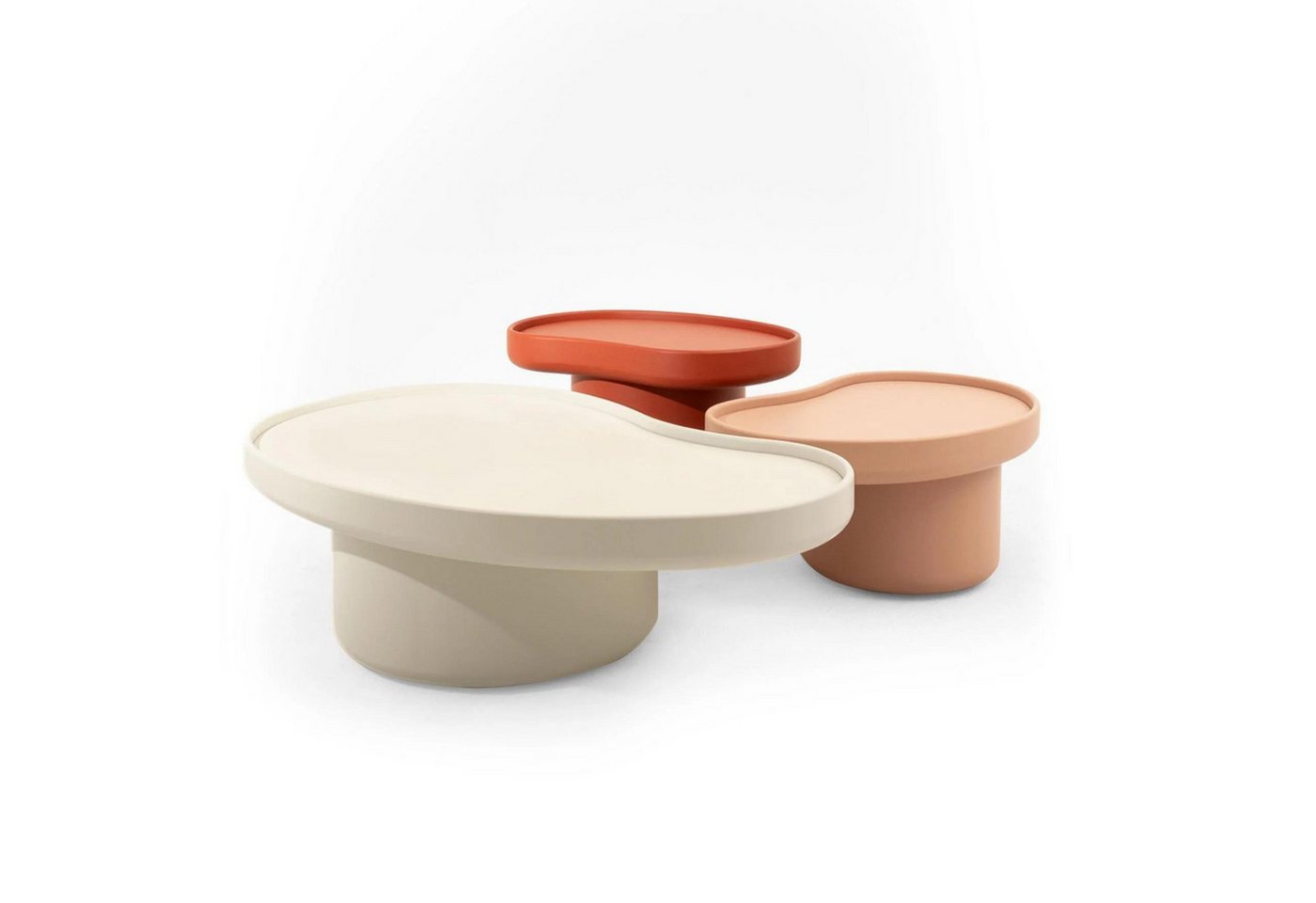 gowoll Couchtisch Modern Deko Wohnzimmertisch Kidney (3 er Set), Wohnzimmer Möbel von gowoll