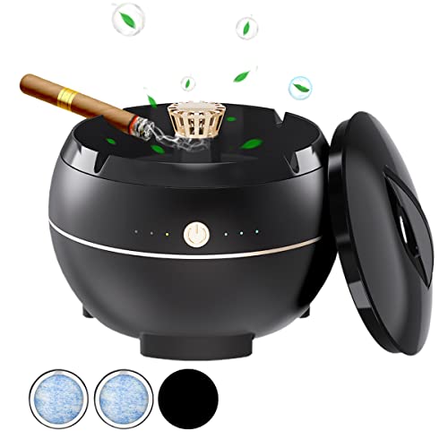 GOYISEE Rauchloser Aschenbecher für Zigaretten Innen,2 in 1 Luftreiniger Multifunktionaler Rauchloser Aschenbecher,Am besten für Auto Büro oder Zuhause1 (Smoke-free ashtray) von goyisee