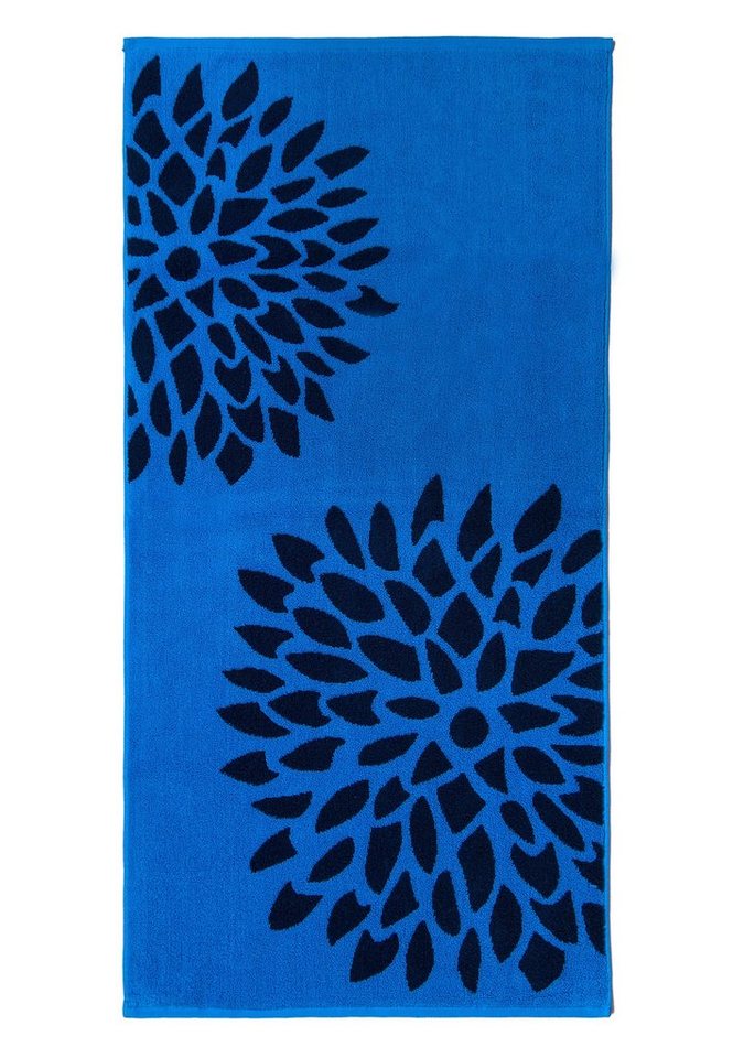 grace grand spa Duschtuch Dahlie, (1-St), mit schönem Blumenmuster von grace grand spa