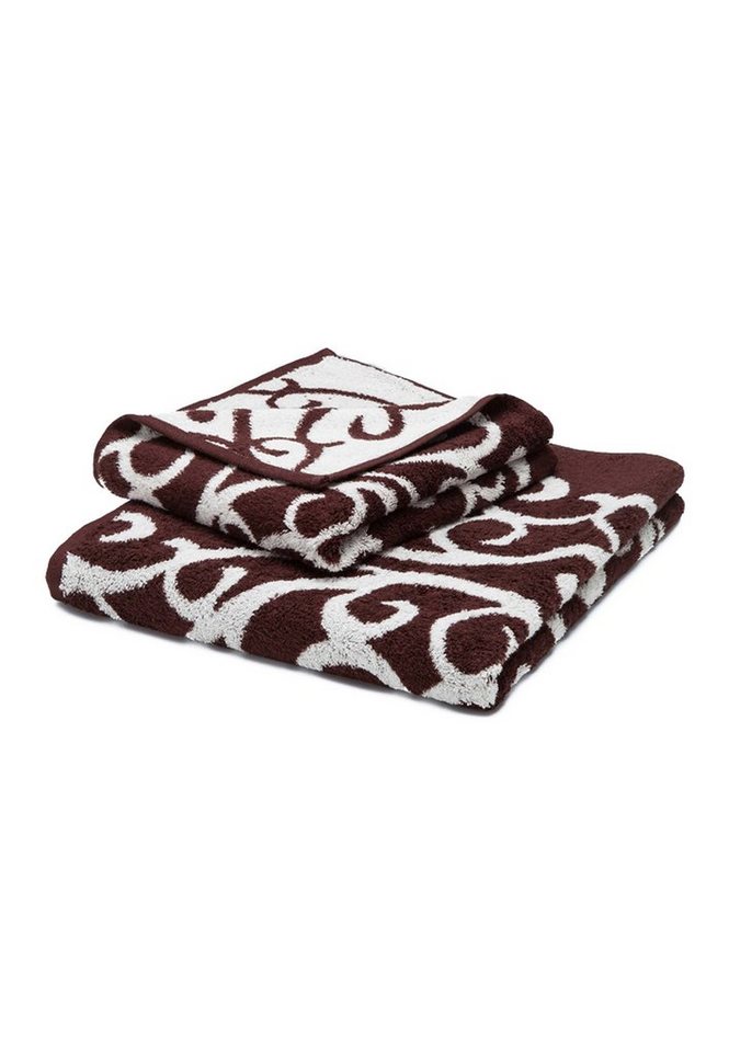 grace grand spa Handtuch Akanthus, (1-St), mit modernem Muster von grace grand spa