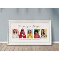 Foto-Poster Danke, Personalisiertes Geschenk, Foto-Collage, Geschenk Für Lieblingsmenschen, Danke Kollegen Foto-Poster Danke, Personalisiertes Geschenk, Foto-Collage, Geschenk Für Lieblingsmenschen, Danke Kollegen von grafikliebe