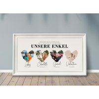 Foto-Poster Enkelkinder, Personalisiertes Geschenk, Foto-Collage, Geschenk Enkel, Oma Opa, Geburtstag Patenkind Foto-Poster Enkelkinder, Personalisiertes Geschenk, Foto-Collage, Geschenk Enkel, Oma Opa, Geburtstag Patenkind von grafikliebe