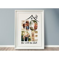 Foto-Poster Hier Wohnt... Personalisiertes Poster, Foto-Collage, Fotogeschenk, Familie, Zuhause, Willkommen, Home Foto-Poster Hier Wohnt... Personalisiertes Poster, Foto-Collage, Fotogeschenk, Familie, Zuhause, Willkommen, Home von grafikliebe