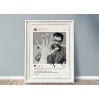Foto-Poster Papa Instagram Stil, Personalisiertes Geschenk, Vatertag, Foto-Collage, Muttertag, Valentinstag, Geschenk Für Papa, Baba von grafikliebe