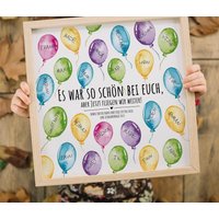 Poster "Ballons" Abschied Kindergarten Grundschule, Personalisiertes Bild, Namensbild, Fingerabdruck, Kita Kiga Poster "Ballons" Abschied Kindergarten Grundschule, Personalisiertes Bild, Namensbild, Fingerabdruck, Kita Kiga von grafikliebe