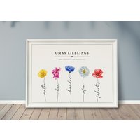 Personalisiertes Poster Blumenzauber, Individuelles Geschenk, Omas Garten, Geschenk Enkel, Oma Opa, Geburtstag Personalisiertes Poster Blumenzauber, Individuelles Geschenk, Omas Garten, Geschenk Enkel, Oma Opa, Geburtstag von grafikliebe