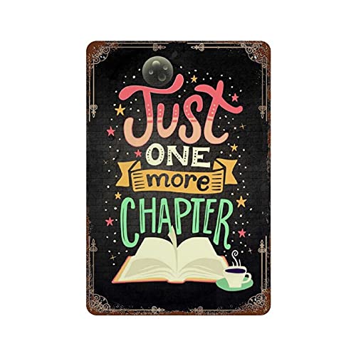 Just One More Chapter Schild Buchliebhaber Dekor Buch Dekor Geschenk für Schriftsteller Lesen Zitate Großes Metall-Blechschild Bibliothek Dekor Schild Home Decor 30,5 x 20,3 cm Just One More Chapter Schild Buchliebhaber Dekor Buch Dekor Geschenk für Schriftsteller Lesen Zitate Großes Metall-Blechschild Bibliothek Dekor Schild Home Decor 30,5 x 20,3 cm von Graman