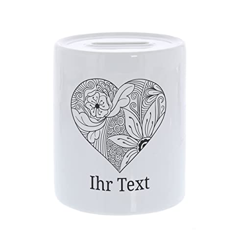 gravur-fabrik.de – personalisierbare Spardose mit Wunschtext – Zentangle Herz Motiv – individuelles Geldgeschenk für Erwachsene und Kinder – perfekte Geschenkidee für jeden Anlass gravur-fabrik.de – personalisierbare Spardose mit Wunschtext – Zentangle Herz Motiv – individuelles Geldgeschenk für Erwachsene und Kinder – perfekte Geschenkidee für jeden Anlass von gravur-fabrik.de