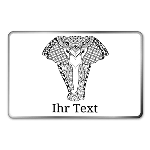 gravur-farbik.de – personalisierbare eckige Dose mit Name oder Wunschtext – Zentangle Elefant Motiv – bedruckte Geschenkdose – ideale Keksdose, Metalldose, Plätzchendose gravur-farbik.de – personalisierbare eckige Dose mit Name oder Wunschtext – Zentangle Elefant Motiv – bedruckte Geschenkdose – ideale Keksdose, Metalldose, Plätzchendose von gravur-fabrik.de
