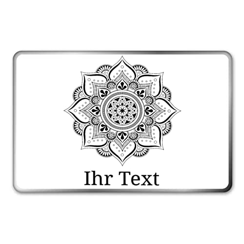 gravur-farbik.de – personalisierbare eckige Dose mit Name oder Wunschtext – Zentangle Mandala Motiv – bedruckte Geschenkdose – ideale Keksdose, Metalldose, Plätzchendose gravur-farbik.de – personalisierbare eckige Dose mit Name oder Wunschtext – Zentangle Mandala Motiv – bedruckte Geschenkdose – ideale Keksdose, Metalldose, Plätzchendose von gravur-fabrik.de