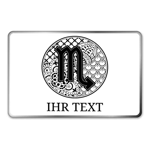 gravur-farbik.de – personalisierbare eckige Dose mit Name oder Wunschtext – Zentangle Skorpion Sternzeichen – bedruckte Geschenkdose – ideale Keksdose, Metalldose, Plätzchendose gravur-farbik.de – personalisierbare eckige Dose mit Name oder Wunschtext – Zentangle Skorpion Sternzeichen – bedruckte Geschenkdose – ideale Keksdose, Metalldose, Plätzchendose von gravur-fabrik.de