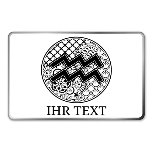 gravur-farbik.de – personalisierbare eckige Dose mit Name oder Wunschtext – Zentangle Wassermann Sternzeichen – bedruckte Geschenkdose – ideale Keksdose, Metalldose, Plätzchendose gravur-farbik.de – personalisierbare eckige Dose mit Name oder Wunschtext – Zentangle Wassermann Sternzeichen – bedruckte Geschenkdose – ideale Keksdose, Metalldose, Plätzchendose von gravur-fabrik.de