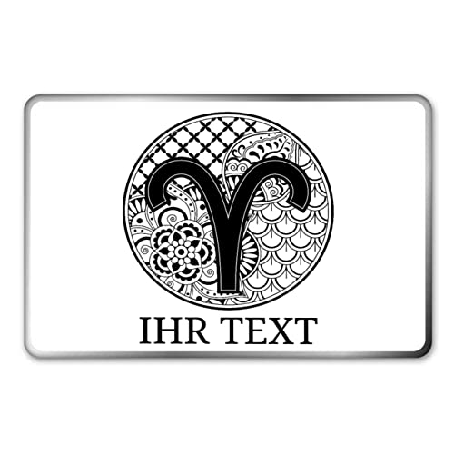 gravur-farbik.de – personalisierbare eckige Dose mit Name oder Wunschtext – Zentangle Widder Sternzeichen – bedruckte Geschenkdose – ideale Keksdose, Metalldose, Plätzchendose gravur-farbik.de – personalisierbare eckige Dose mit Name oder Wunschtext – Zentangle Widder Sternzeichen – bedruckte Geschenkdose – ideale Keksdose, Metalldose, Plätzchendose von gravur-fabrik.de