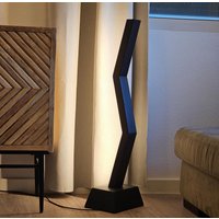 Stehlampe Wohnzimmer, Moderne Stehleuchte, Handgemachte Lampe Aus Holz, Standlampe Mit Touch-Dimmer, Designerleuchte, Dimmbares Licht von ArlumaLights