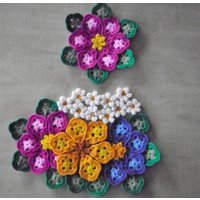 Oma' Blumen Platzsets Und Hot Pad Set von grazynae