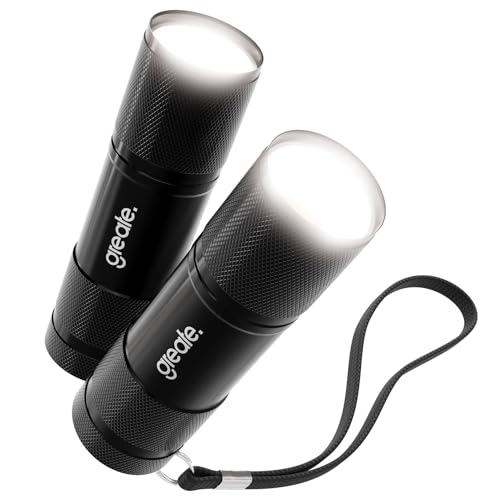 greate 2x LED Taschenlampe klein & hell für Handtasche inkl. Batterien - Aluminium Mini Taschenlampe batteriebetrieben mit 175 Lumen - Kleine Taschenlampe Kinder & Erwachsene - Torch Light Flashlight greate 2x LED Taschenlampe klein & hell für Handtasche inkl. Batterien - Aluminium Mini Taschenlampe batteriebetrieben mit 175 Lumen - Kleine Taschenlampe Kinder & Erwachsene - Torch Light Flashlight von greate